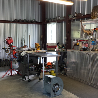 Diamond Plate Garage Cabinets and Workbench - June Bug from Vinton, LA