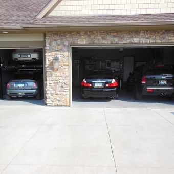 Spacious Three-Car Garage with Car Lift - 1000 HP Garage from Plymouth, MN