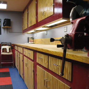 Custom Garage Workbench with Storage and Tool Chest - Hamp from Springboro, OH