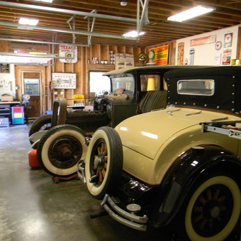 Classic Car Garage with Vintage Signs and Tools - Mike from Champaign, IL