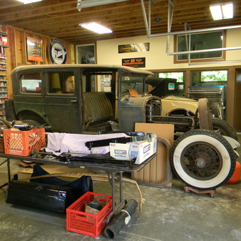 Classic Car Restoration Garage with Vintage Parts - Mike from Champaign, IL