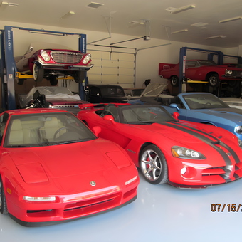 Luxury Cars and Car Lifts in Spacious Garage - Ron from Glendale, AZ