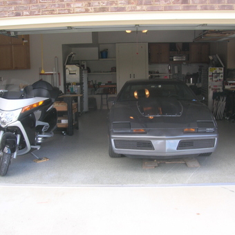 Garage With Classic Car, Motorcycle, Cabinets, and Tools - Sam from Harvet, AL