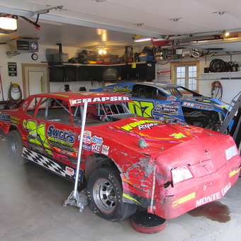 Stock Cars and Racing Garage with Tools and Shelves - Cory from Chippewa Falls, WI