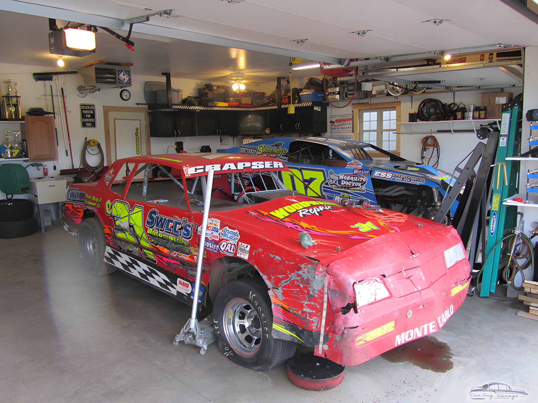 Stock Cars and Racing Garage with Tools and Shelves - Cory from Chippewa Falls, WI