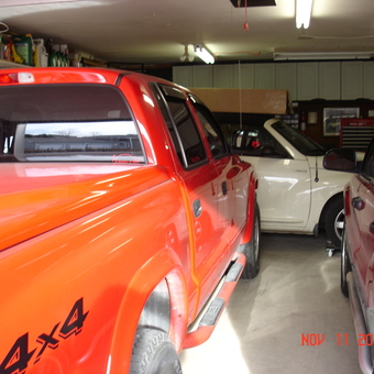 Organized Garage with Trucks, Cabinets, and Tool Chest - mopar1cjh from Minot, ND