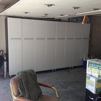 Modern Garage Storage Cabinets and Seating - Kyle from Vallejo, CA