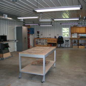 Organized Garage With Workbenches and Storage - Mike T from Rush, NY
