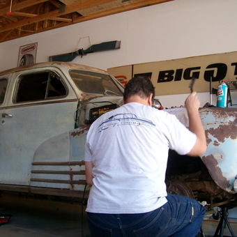 Classic Car Restoration With Tools and Signs - Dave from Washington, UT