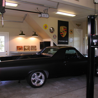 Classic Car Garage with Wall Art and Lift - Michael Jarosik from Slatington, PA
