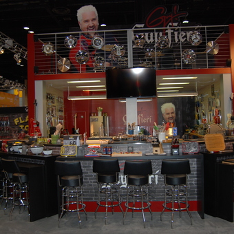 Garage Bar Area with Stools, Wall Decor, and Kitchen Tools - Sharon from East Northport, NY