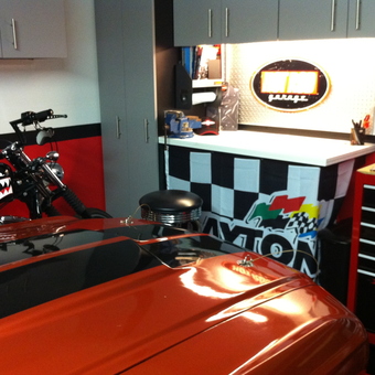 Custom Garage with Cabinets, Tool Chest, and Workstation - Ryan Nowicki from Hermosa Beach, CA