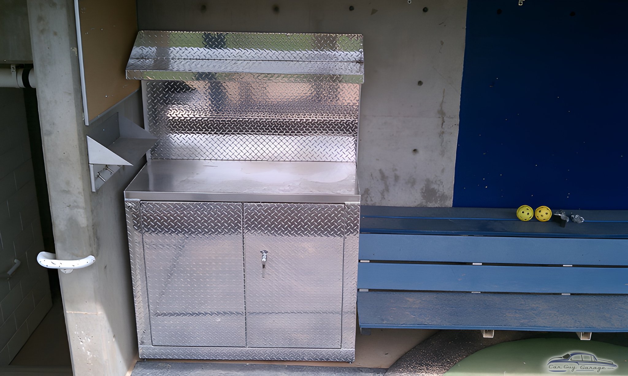 Diamond Plate Aluminum Storage Cabinet in Garage - Dean from Brigham Young University, UT