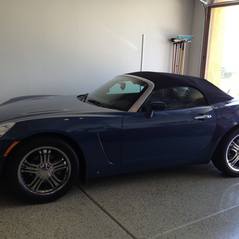 Blue Convertible Sports Car in Organized Garage - Kurt from La Mesa, CA