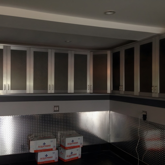 Aluminum Garage Cabinets and Diamond Plate Walls - Michael from Malba, NY