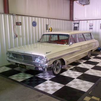Classic Ford Wagon on Checkered Garage Flooring - Ralph from Louisville, KY