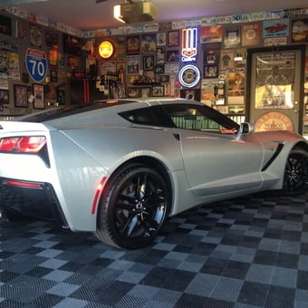 Corvette Garage with Neon Signs and Wall Art - Dixon from Boulder City, NV