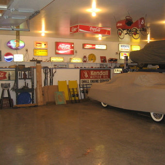 Vintage Garage with Neon Signs and Car Lifts - Gene from Alum Bank, PA