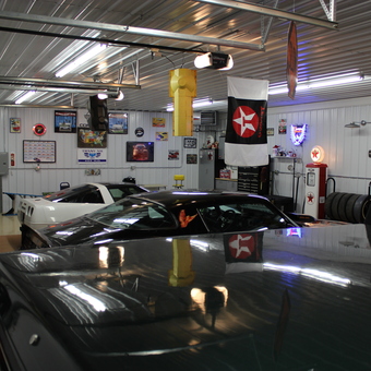 Classic Car Garage with Texaco Decor - The Toy Box from Rochester, IN
