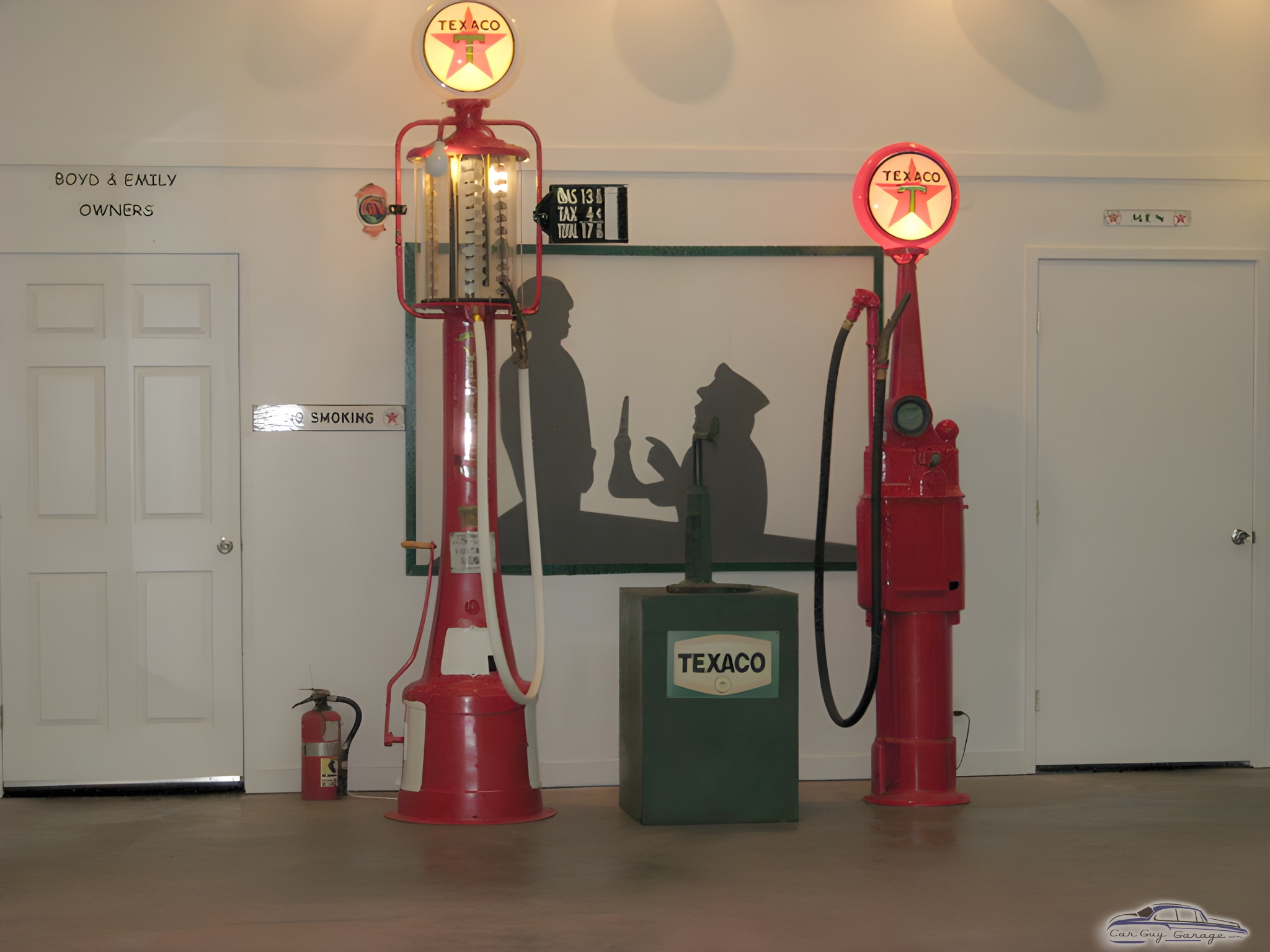 Vintage Texaco Gas Pumps and Sign Decor - Boyd from Rosharon, TX