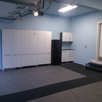 Modern Garage Cabinets and Flooring - ReMarkable ReModeling from Rocky Hill, CT