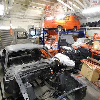 Classic Car Restoration Garage with Tools and Lift - Jonathan from Burlingame, CA