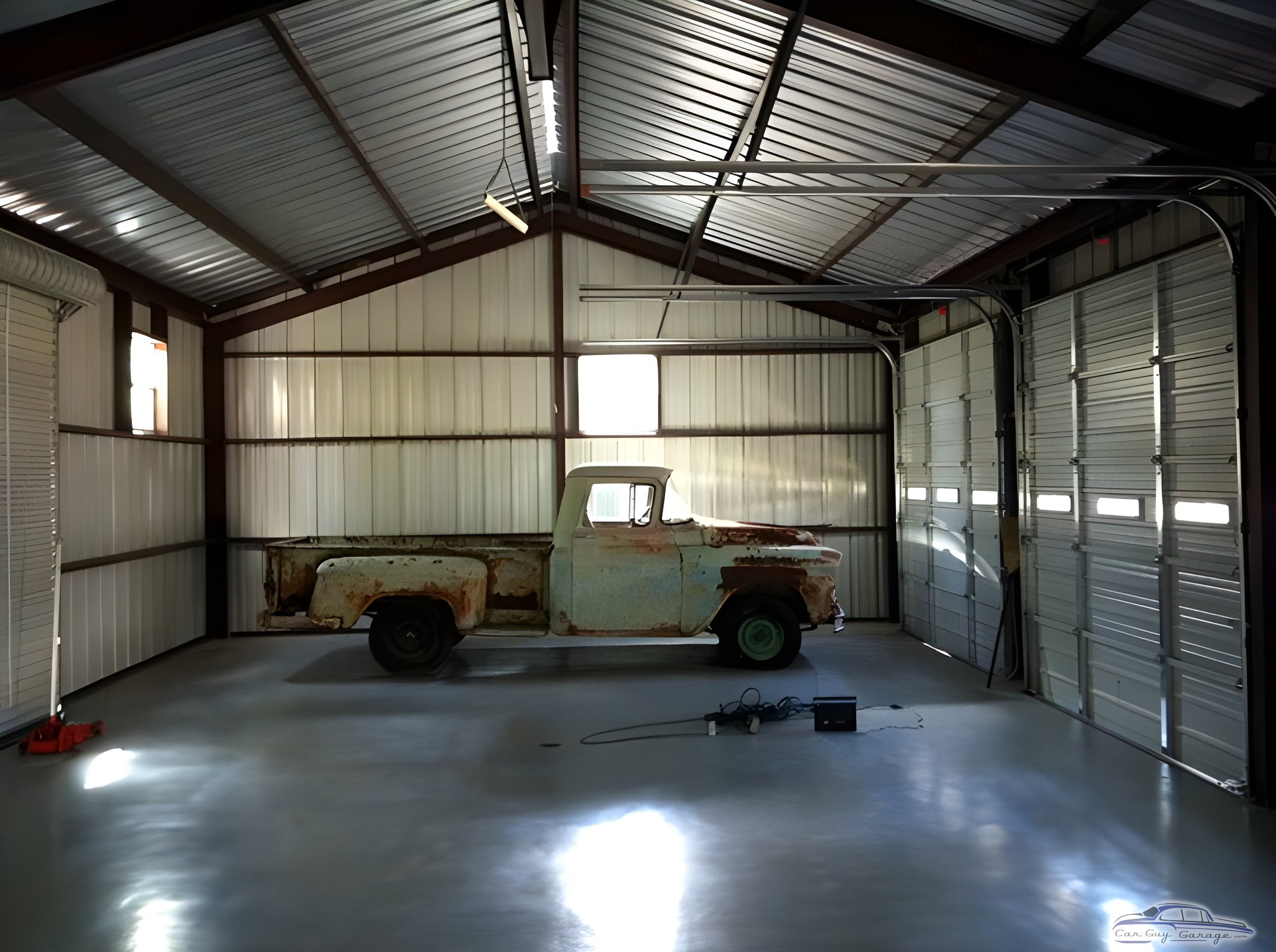 Spacious Metal Garage With Classic Truck - LiquidCooled from San Antonio, TX