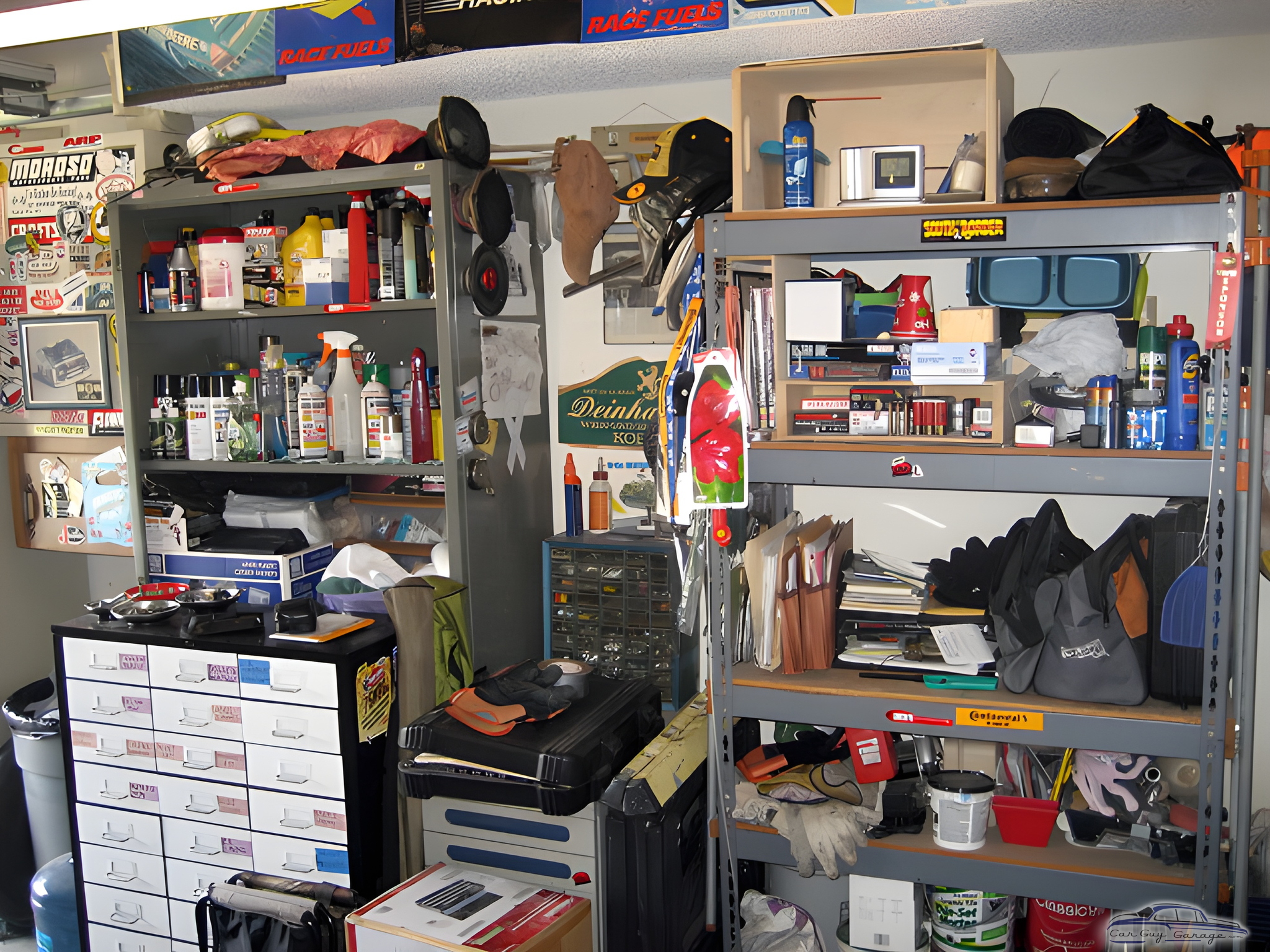 Organized Garage Shelving with Tools and Supplies - tix from tampa, FL