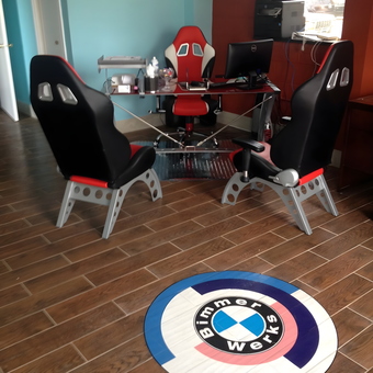 Racing Style Office Chairs and Car Logo Rug - Amr Alkhateeb from Beltsville, MD