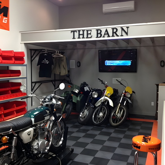 Motorcycle Garage with Storage Bins and Workstation - Rick from Tallahassee, FL