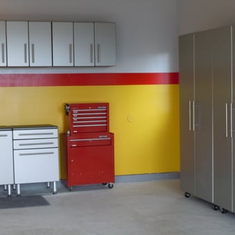Modern garage with cabinets and tool chest - Danny from Woodbridge, VA