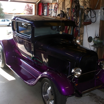Classic Purple Hot Rod and Organized Garage Tools - Ron from Albuquerque, NM