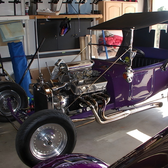 Classic Hot Rod with Chrome Engine and Headers - Ron from Albuquerque, NM