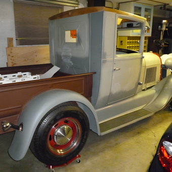 Classic Truck Restoration in Organized Garage - Pappabob from St. Helena, CA