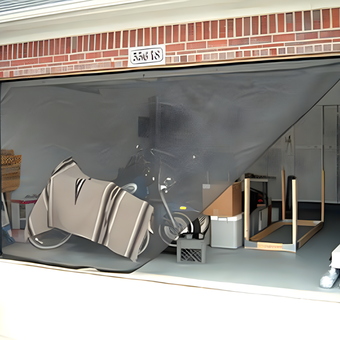 Garage with Motorcycle, Storage Cabinets, and Screen Door - Frank from Macomb, MI