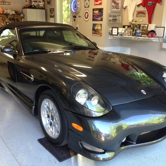 Organized garage with sports car and wall decor - Don from North Augusta, SC