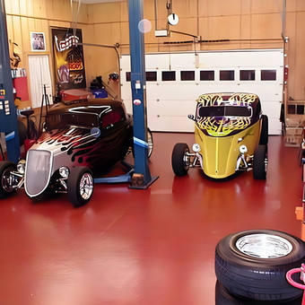 Classic Hot Rod Garage with Lift and Tools - Frank from Finksburg, MD