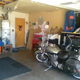 Motorcycle, Tool Chest, and Storage Solutions in Garage - Mario from Hesperia, CA