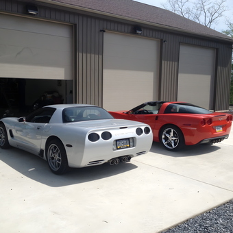 Spacious Garage With Corvettes and Roll-Up Doors - Doug from Altoona, PA