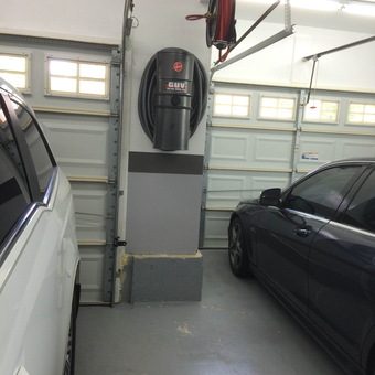 Clean garage with wall vacuum and hose reel - Jon Estrella from Ashburn, VA