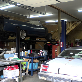 Classic Cars on Lift, Tools and Supplies in Garage - militarymopar from Murfreesboro, TN