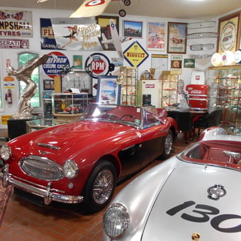 Classic Car Garage with Vintage Signs and Decor - Gene Ponder from MARSHALL, TX