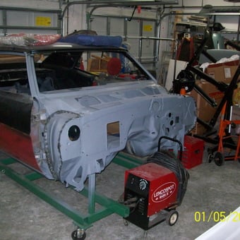Classic car restoration garage with welder and tools - Todd Rosenzweig from SPRING HILL, FL
