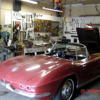Classic Car and Pegboard Tool Wall Garage - Arnie from Brainerd, MN