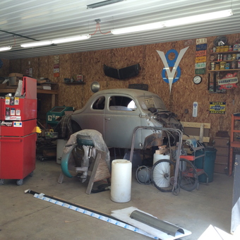 Classic Car Restoration Garage With Tools and Signs - Nick from Fond du Lac, WI