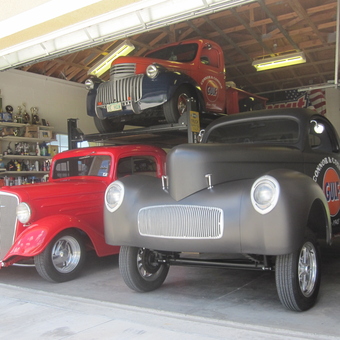 Classic Cars and Lift in Organized Garage - Hal from CAPE CORAL, FL