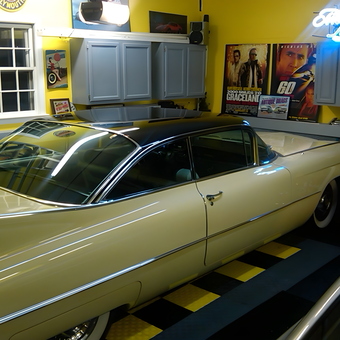 Classic Cadillac in Stylish Garage with Cabinets - Cadillac Dave from Wakefield, MA