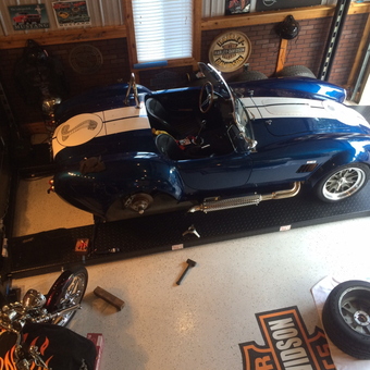 Classic Car on Lift with Tools and Decor - Trouble from Grosse pointe park, MI