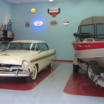 Classic Car, Boat, and Retro Decor in Polished Garage - Boca's Antique Garage from Somerset, CA