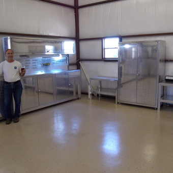 Diamond Plate Garage Cabinets and Workbenches - JR from Caldwell, TX